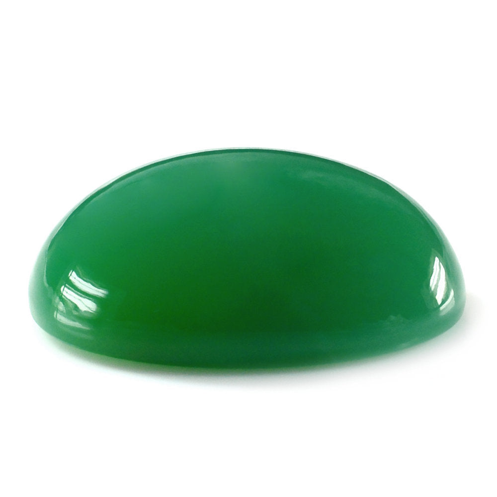 CHRYSOPRASE OVAL CAB 26X18MM 34.80 Cts.