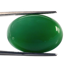 CHRYSOPRASE OVAL CAB 26X18MM 34.80 Cts.