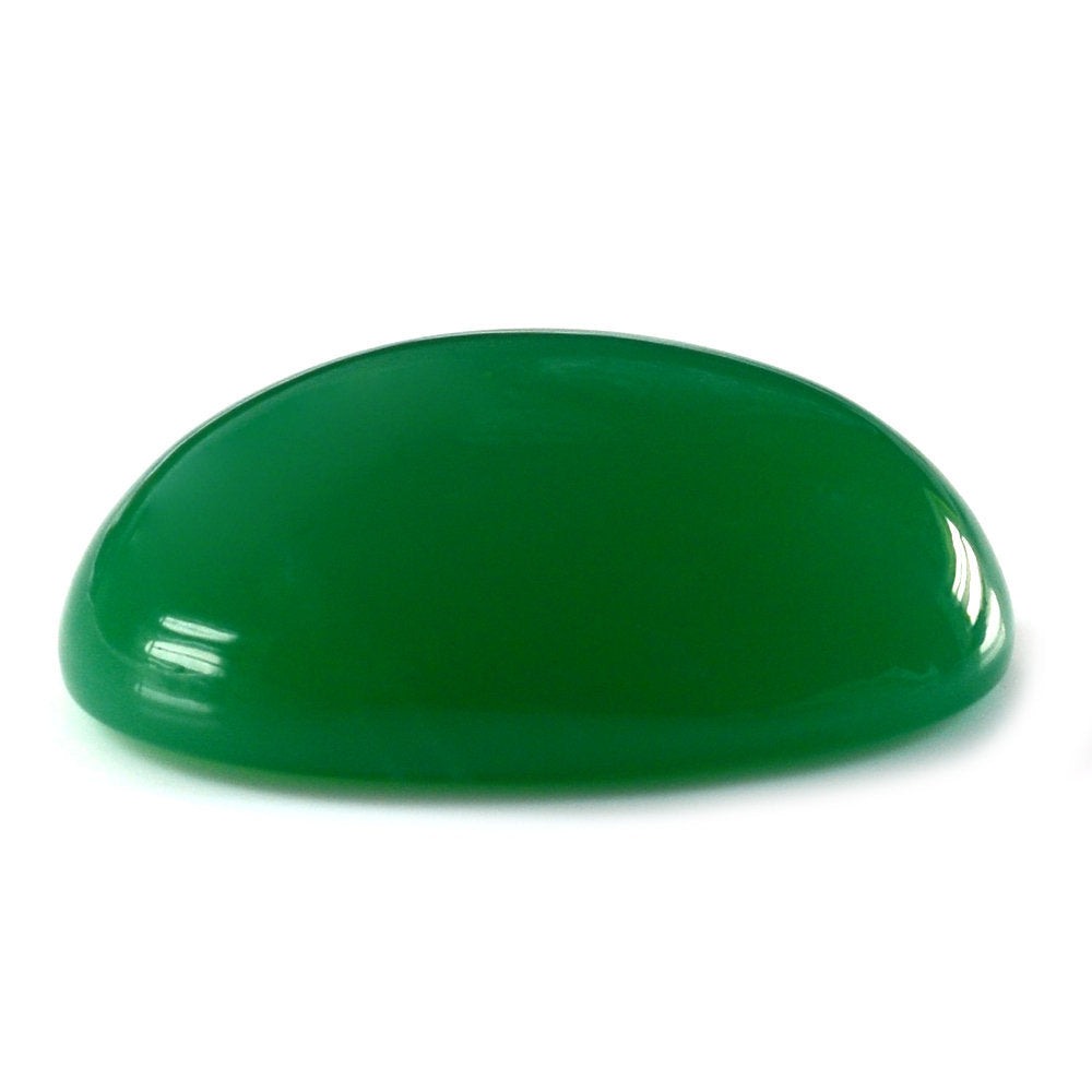 CHRYSOPRASE OVAL CAB 27X18MM 35.70 Cts.