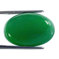 CHRYSOPRASE OVAL CAB 27X18MM 35.70 Cts.
