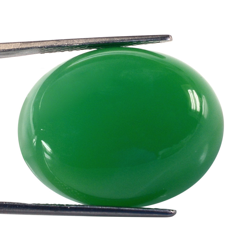 CHRYSOPRASE OVAL CAB 28X22MM 49.00 Cts.