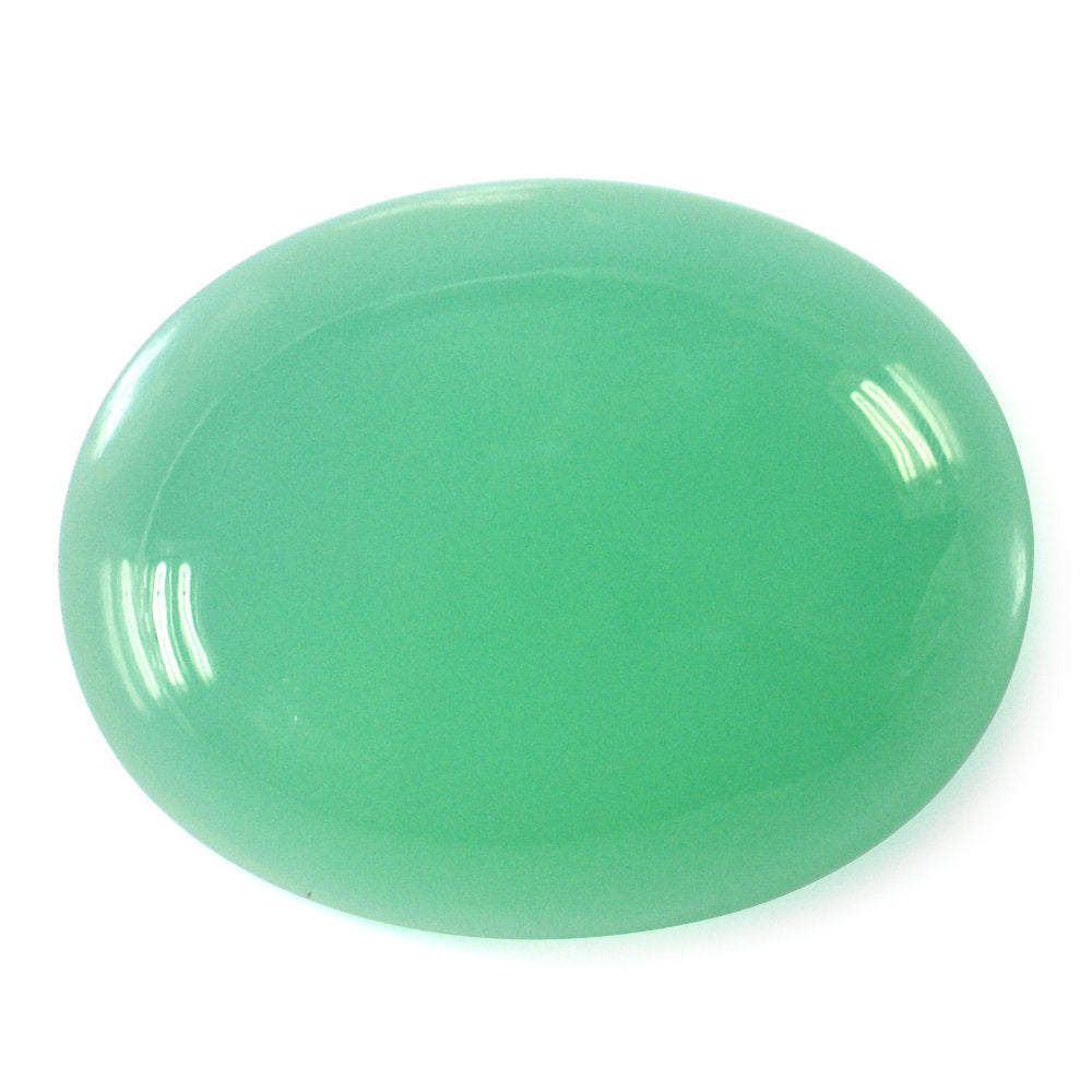 CHRYSOPRASE OVAL CAB 19.50X15.50MM 13.30 Cts.