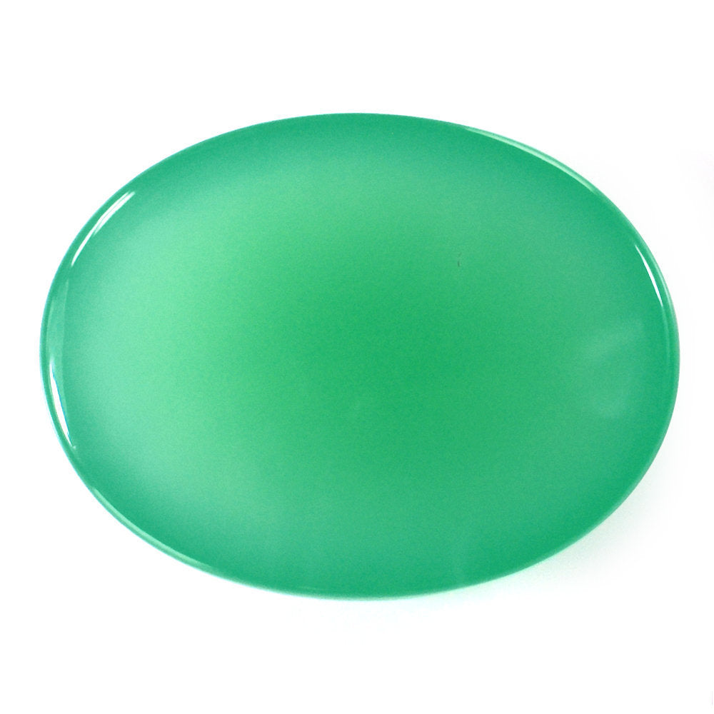 CHRYSOPRASE OVAL CAB 21X16MM 19.10 Cts.
