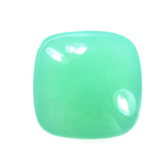 CHRYSOPRASE PLAIN LENTIL CUSHION 14X14MM 5.34 Cts.