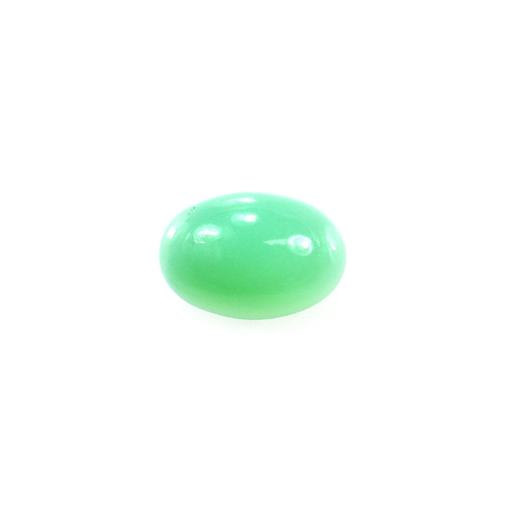 CHRYSOPRASE PLAIN OVAL CAB 6X4MM 0.59 Cts.