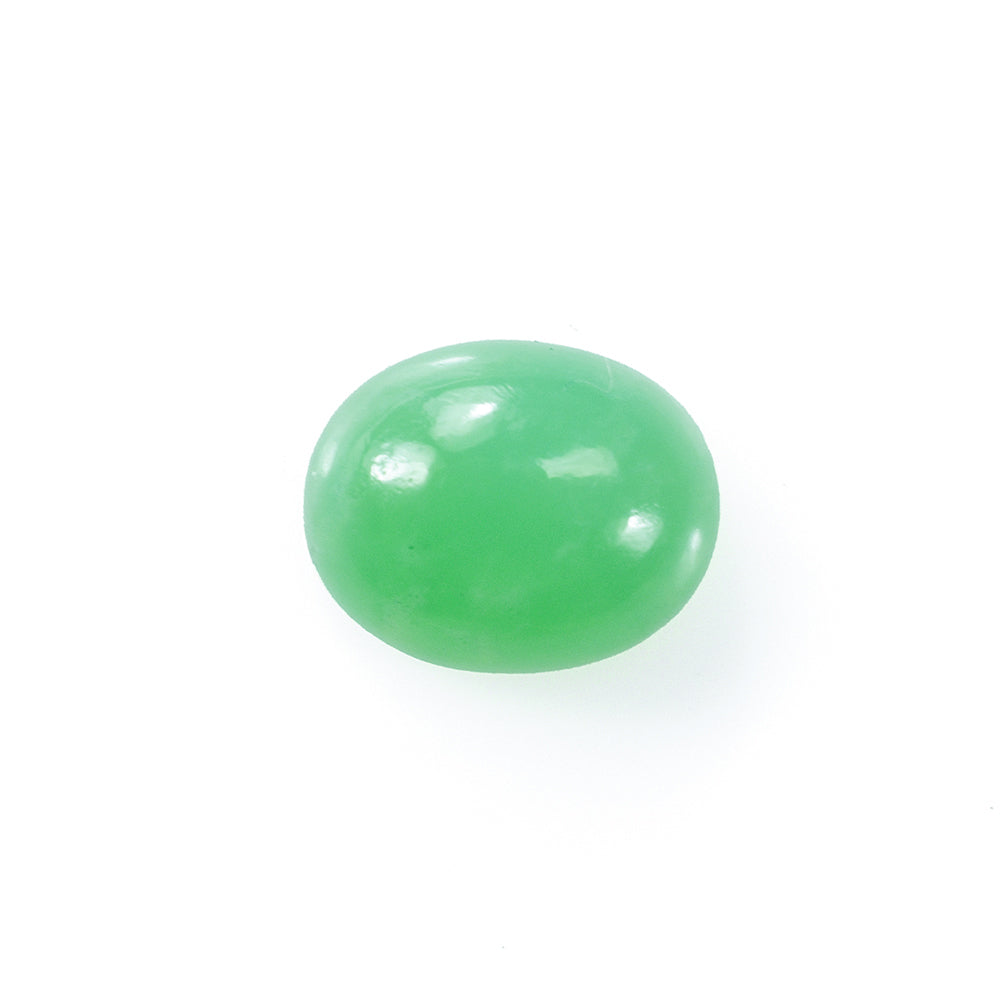 CHRYSOPRASE PLAIN OVAL CAB (AA/GREEN) 10.00X8.00 MM 2.75 CTS