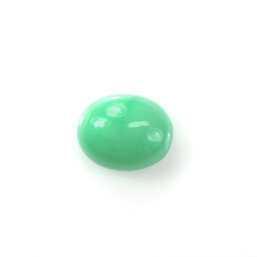 CHRYSOPRASE PLAIN OVAL CAB (AAA/GREEN) 15.00X12.00 MM 8.60 CTS