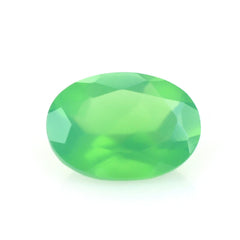 DYED CHRYSOPRASE CHALCEDONY CUT OVAL 7X5MM 0.7 Cts.