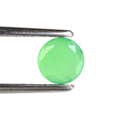CHRYSOPRASE CHALCEDONY BOTH SIDE TABLE CUT ROUND 6MM 0.84 Cts.