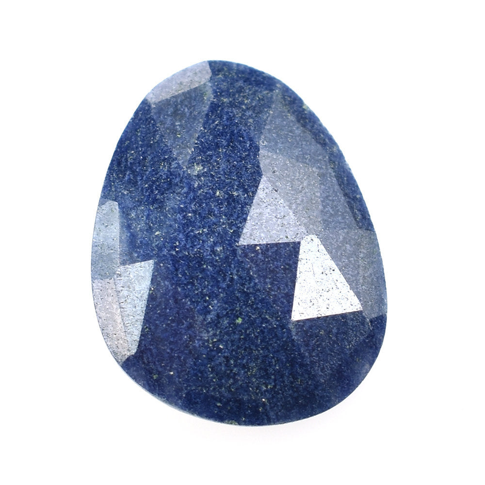 DUMORTIERITE ROSE CUT BRIOLETTE PEARISH 12.70X9.70MM 2.68 Cts.