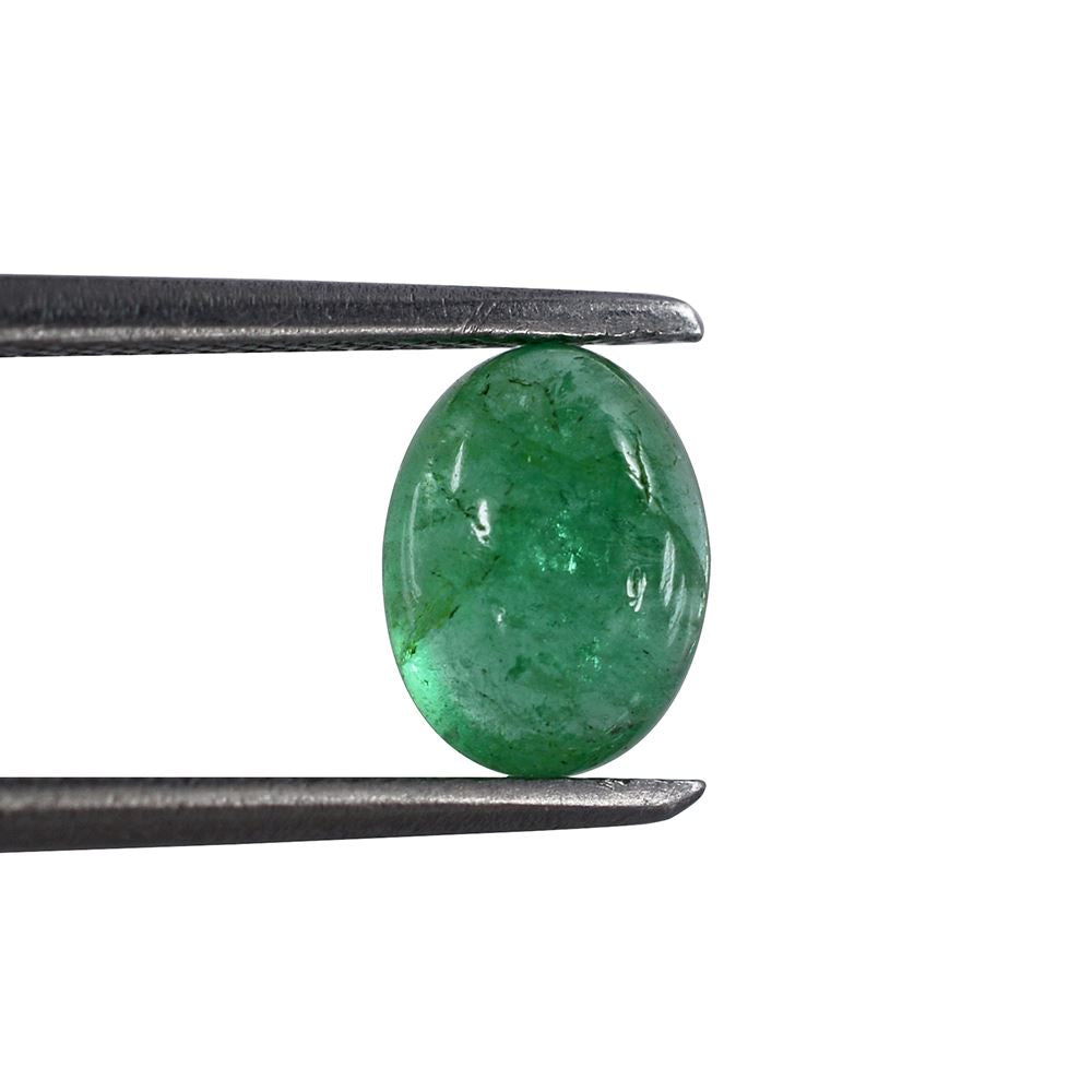 EMERALD OVAL CAB 8X6MM 1.29 Cts.