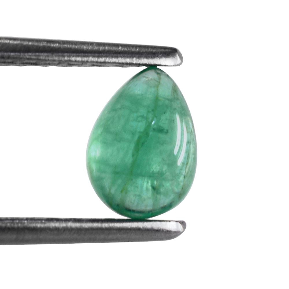 EMERALD PEAR CAB 7X5MM 0.86 Cts.