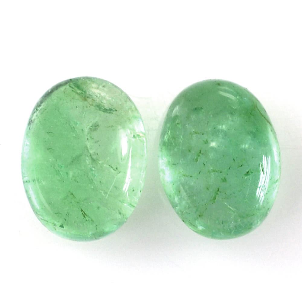 BRAZILIAN EMERALD OVAL CAB 7.50X5.50MM 1.05 Cts.