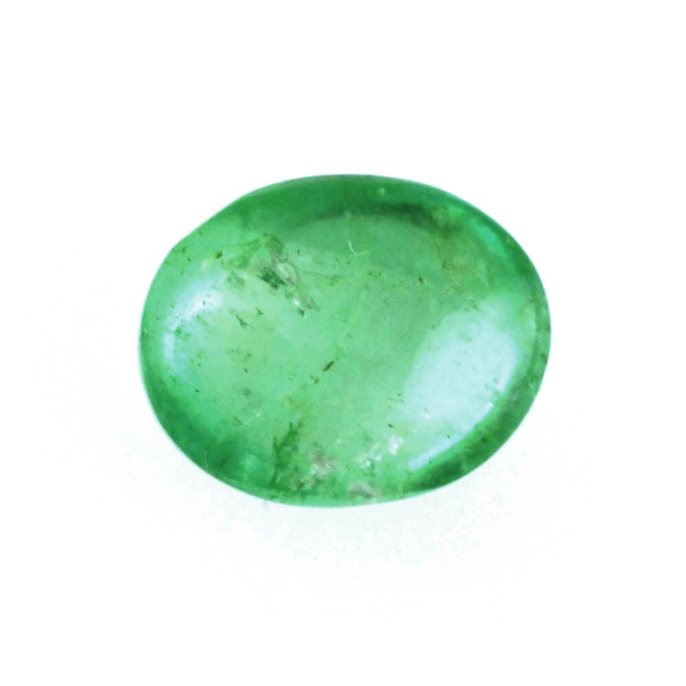 BRAZILIAN EMERALD OVAL CAB 8X6MM 1.50 Cts.