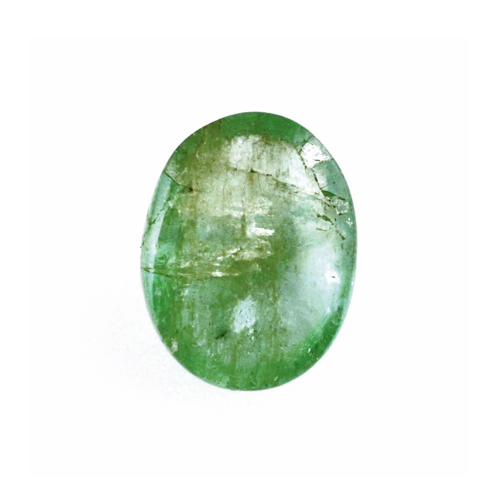 BRAZILIAN EMERALD OVAL CAB 8X6MM 1.53 Cts.