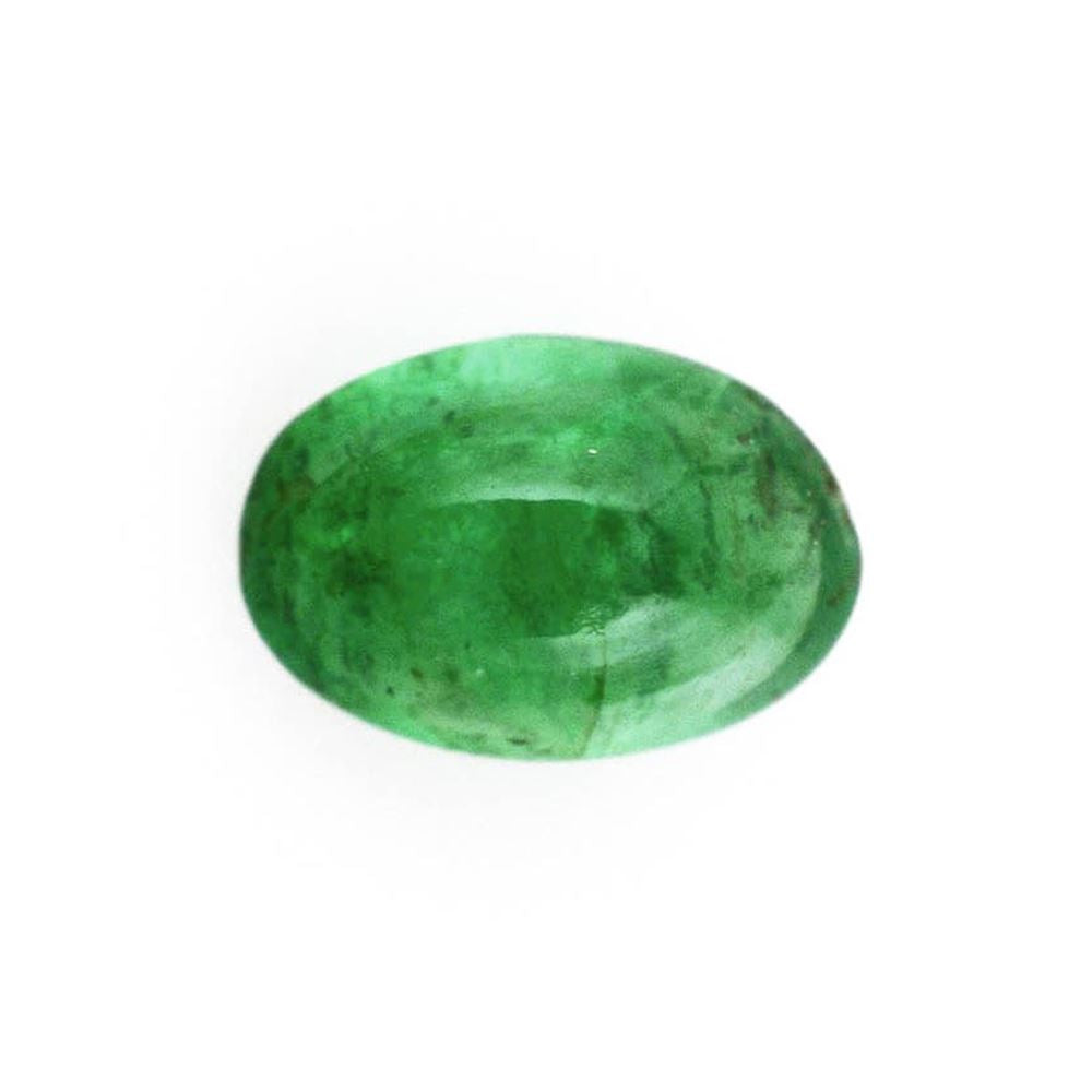 BRAZILIAN EMERALD OVAL CAB 6X4MM 0.53 Cts.