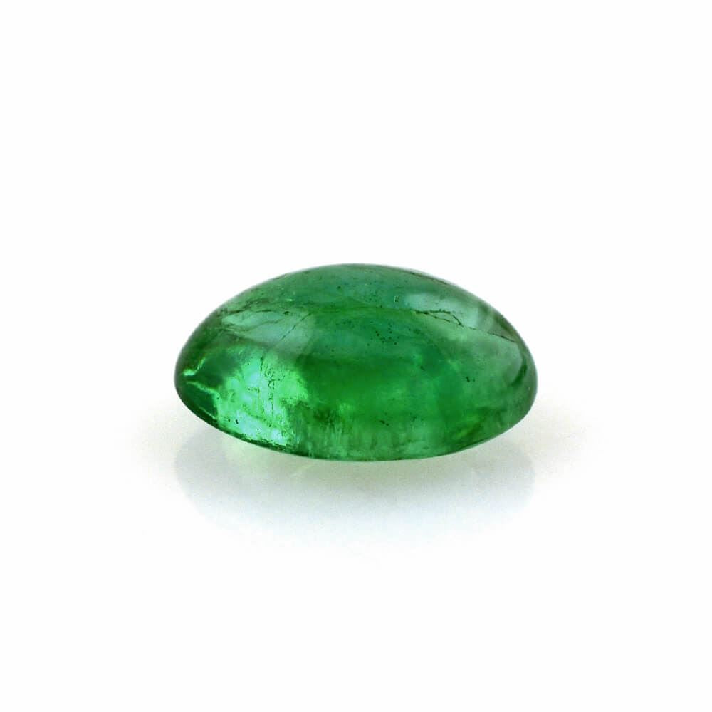 BRAZILIAN EMERALD OVAL CAB 6X4MM 0.53 Cts.