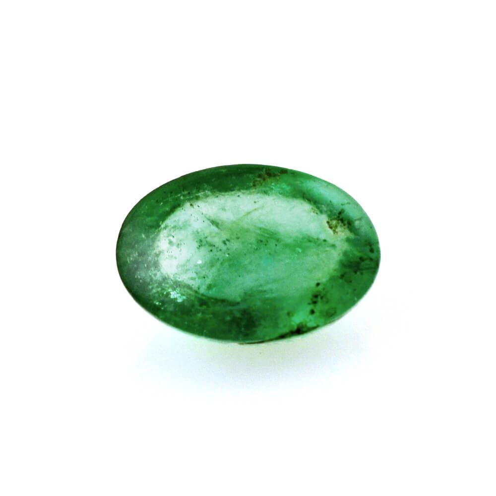 BRAZILIAN EMERALD OVAL CAB 6X4MM 0.53 Cts.