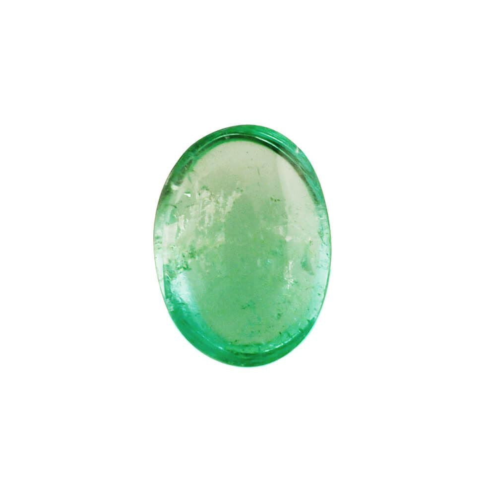 BRAZILIAN EMERALD OVAL CAB 5.50X4MM 0.45 Cts.