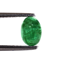 BRAZILIAN EMERALD OVAL CAB 7X5MM 1.03 Cts.