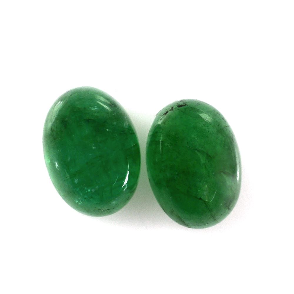 BRAZILIAN EMERALD OVAL CAB 7X5MM 1.03 Cts.