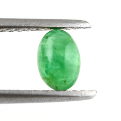 BRAZILIAN EMERALD OVAL CAB 6X4MM 0.48 Cts.