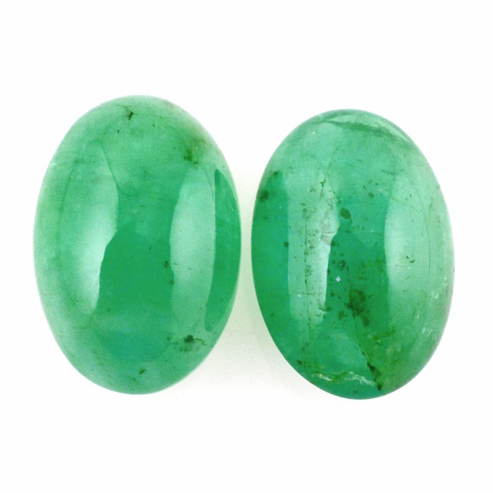 BRAZILIAN EMERALD OVAL CAB 6X4MM 0.48 Cts.