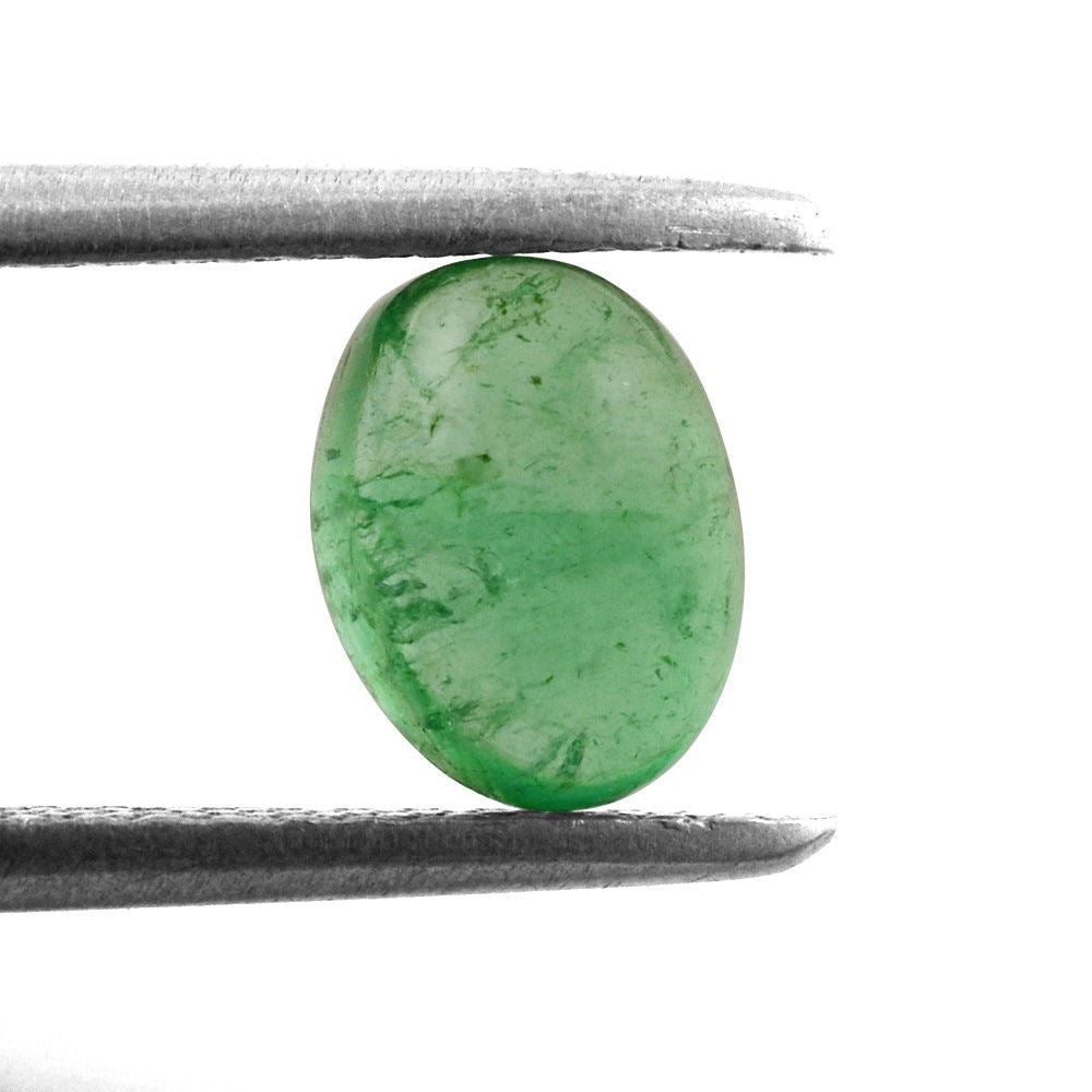 BRAZILIAN EMERALD OVAL CAB 7X5MM 1.03 Cts.