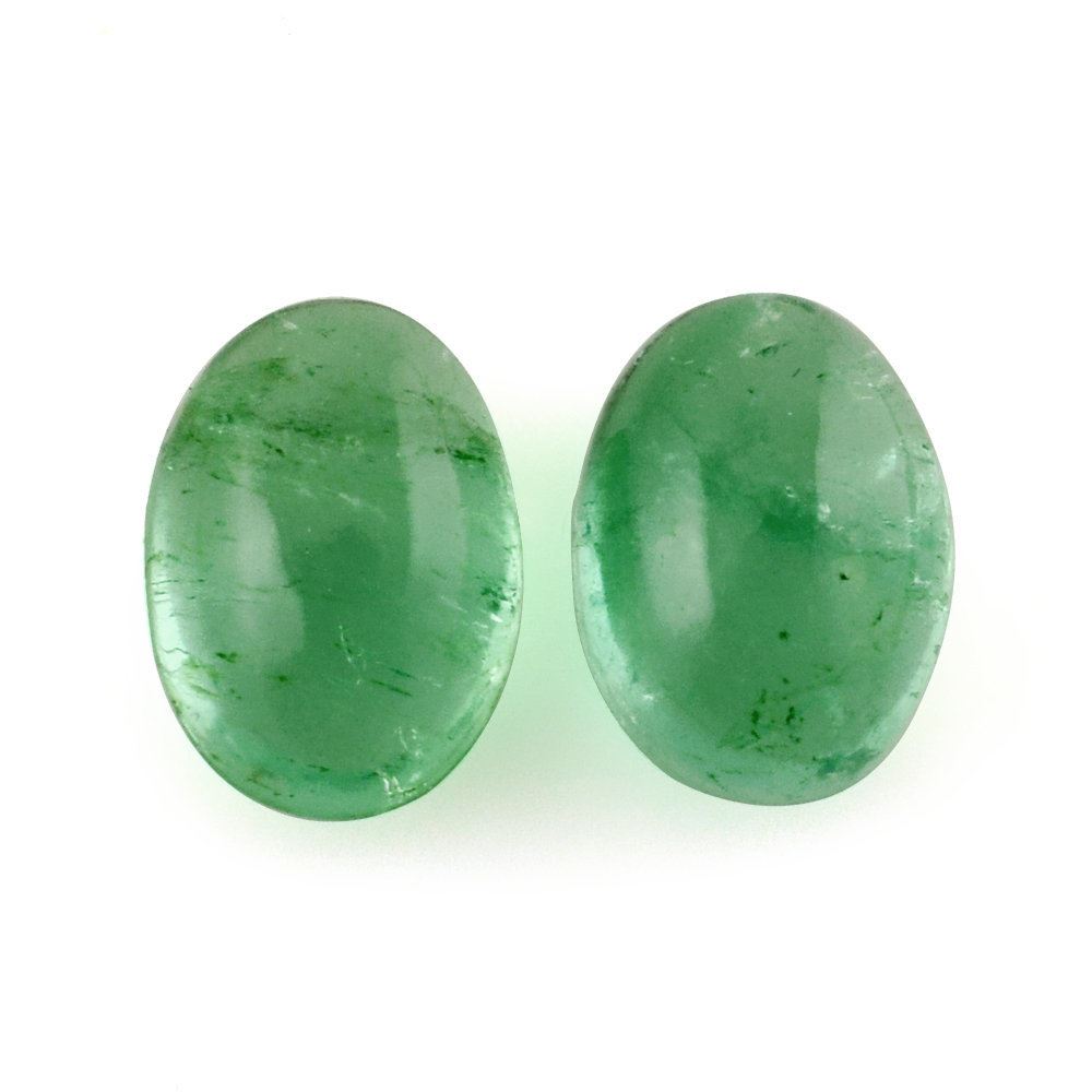 BRAZILIAN EMERALD OVAL CAB 7X5MM 1.03 Cts.