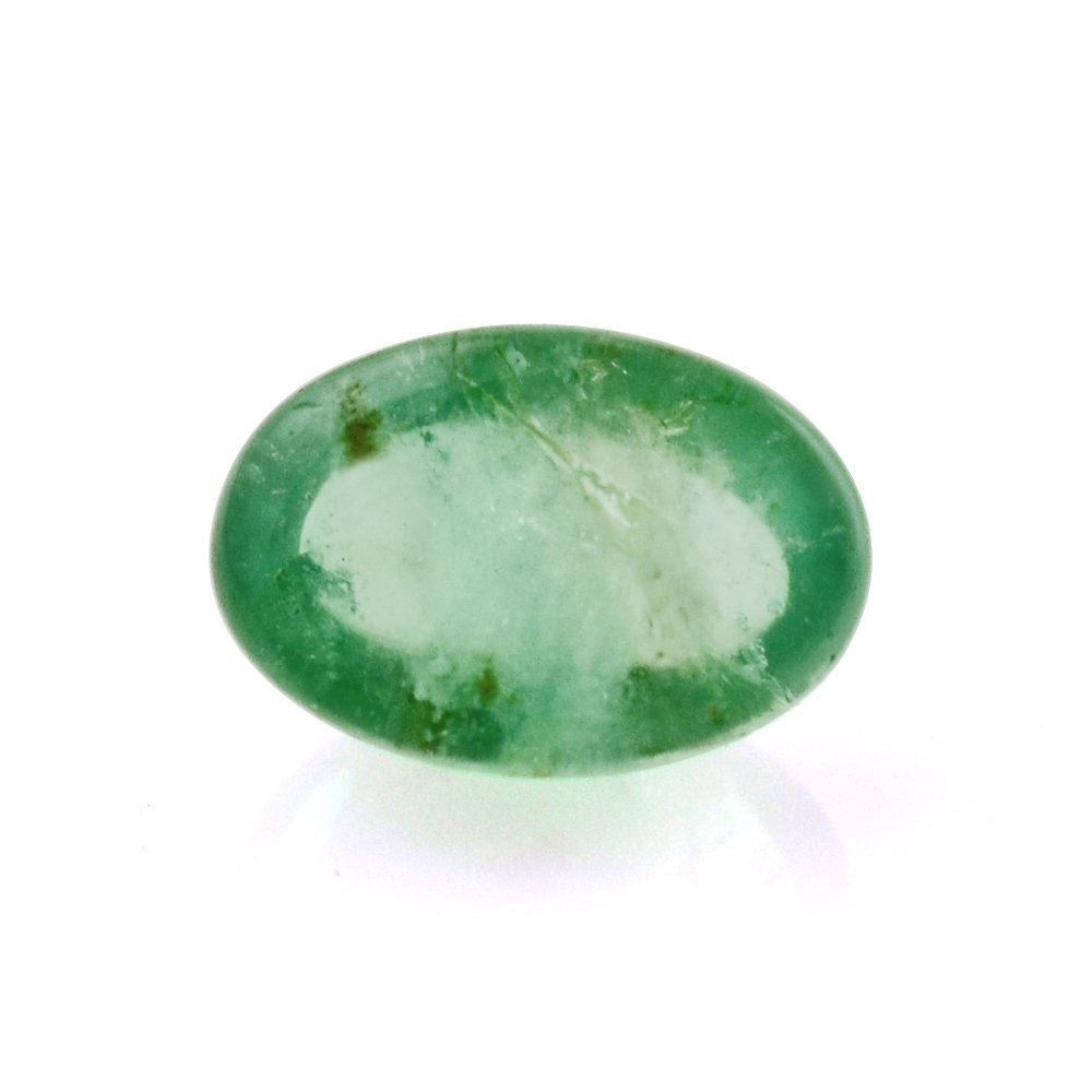 BRAZILIAN EMERALD OVAL CAB 6X4MM 0.65 Cts.