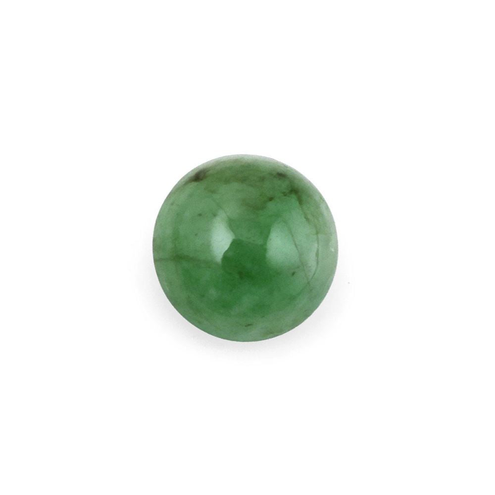 BRAZILIAN EMERALD ROUND CAB 6MM 0.80 Cts.