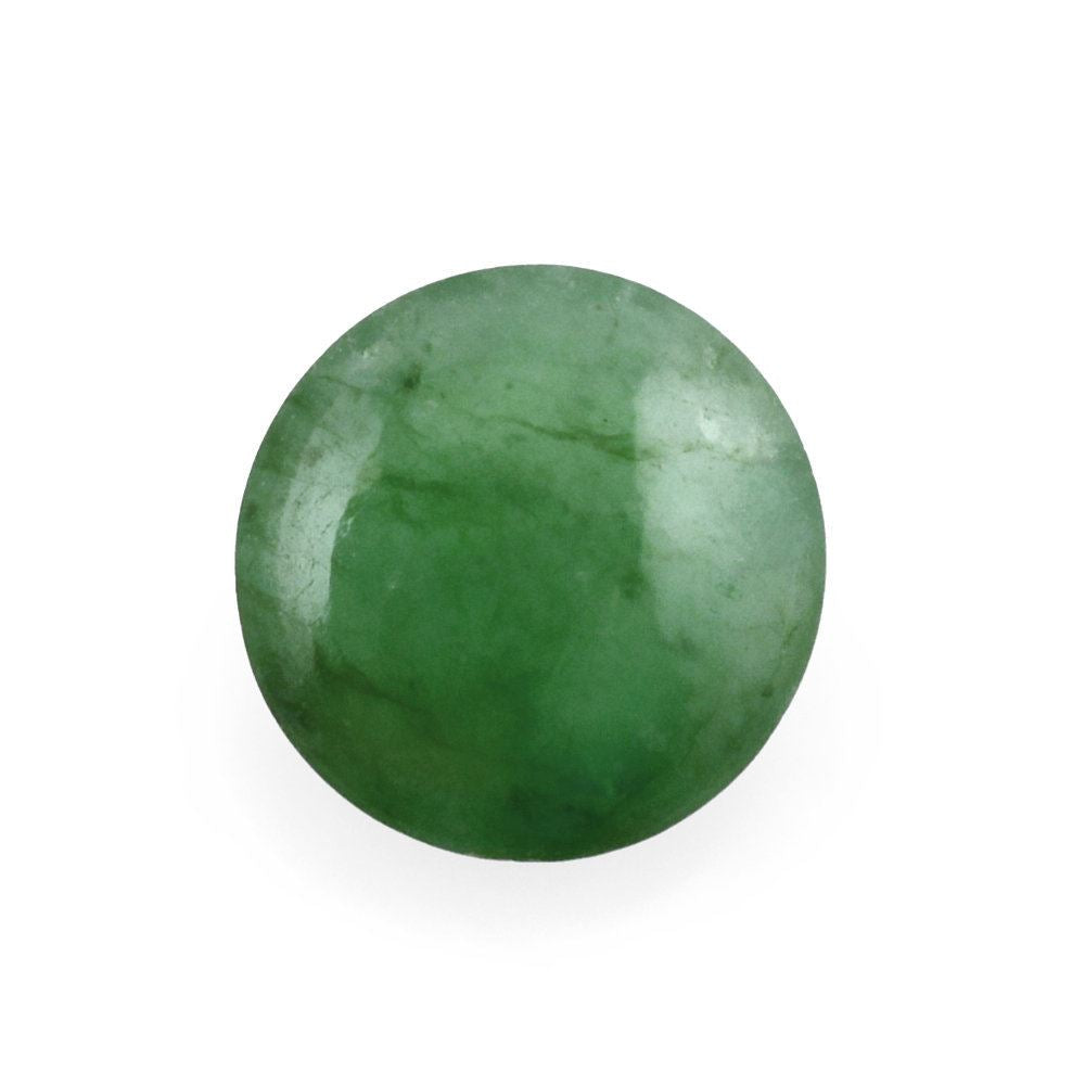 BRAZILIAN EMERALD ROUND CAB 6MM 0.80 Cts.