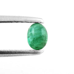 BRAZILIAN EMERALD OVAL CAB 4X3MM 0.25 Cts.