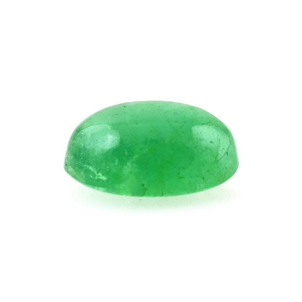 BRAZILIAN EMERALD OVAL CAB 7X7.50MM 0.90 Cts.