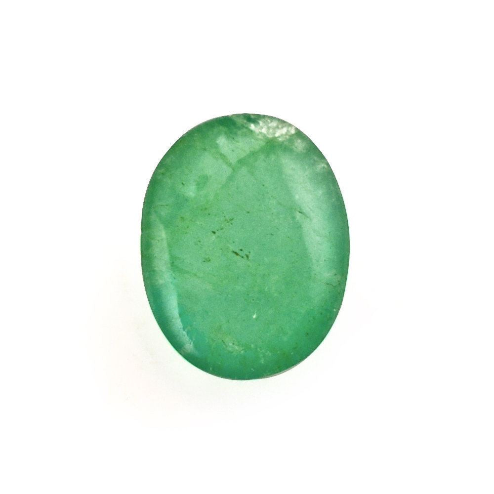 BRAZILIAN EMERALD OVAL CAB 7X7.50MM 0.90 Cts.