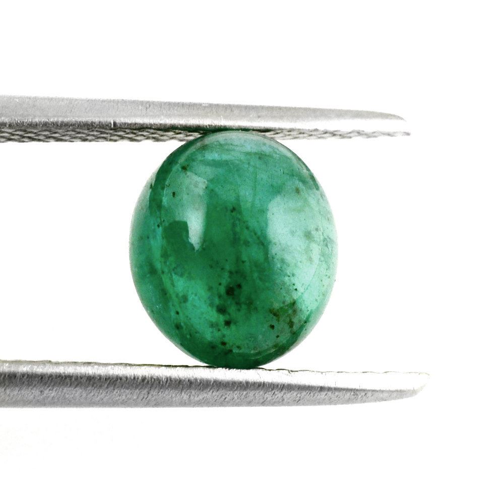 BRAZILIAN EMERALD OVAL CAB 8X7MM 2.10 Cts.