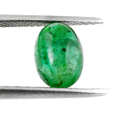 BRAZILIAN EMERALD OVAL CAB 9X6.50MM 2.15 Cts.