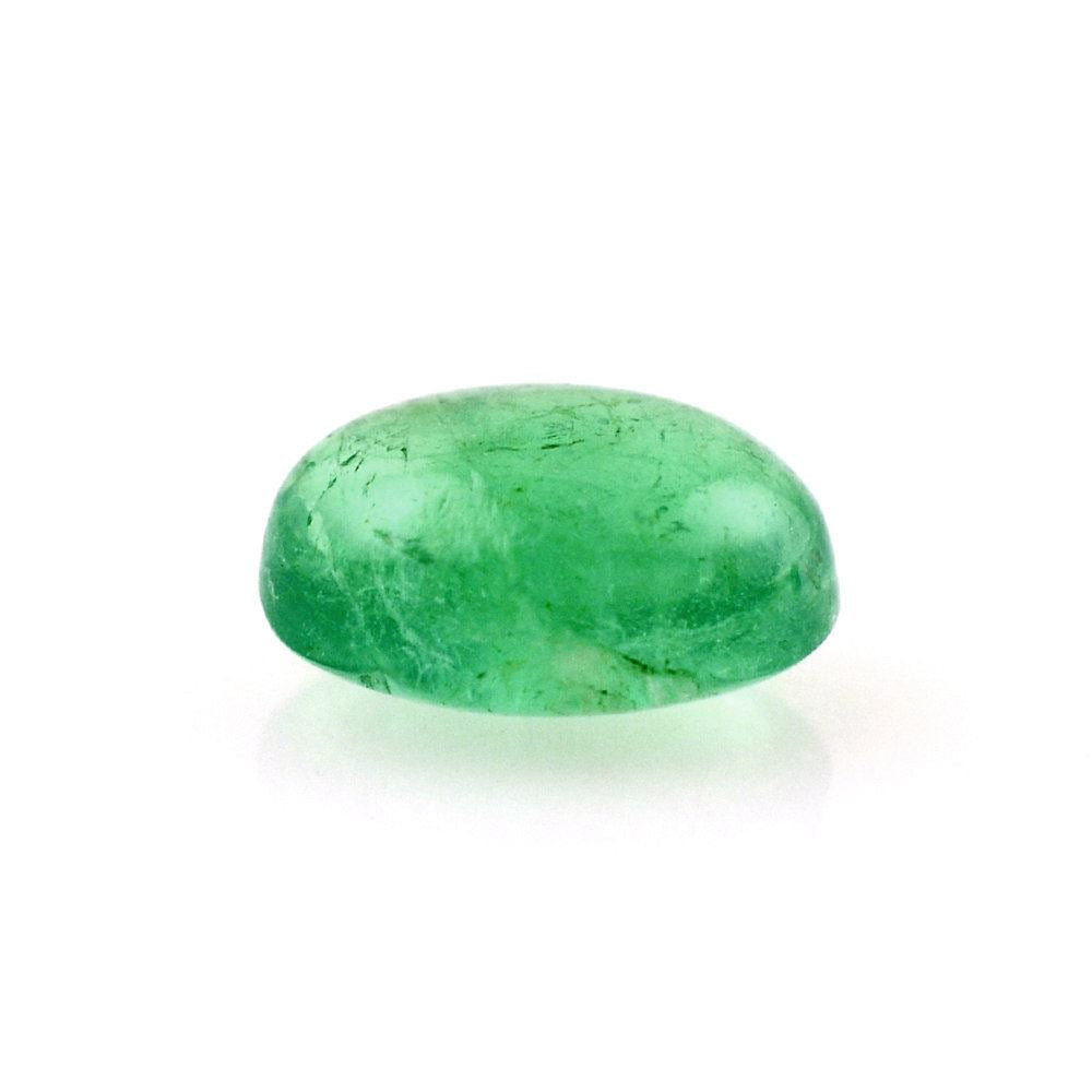 BRAZILIAN EMERALD OVAL CAB 6X4.50MM 0.63 Cts.