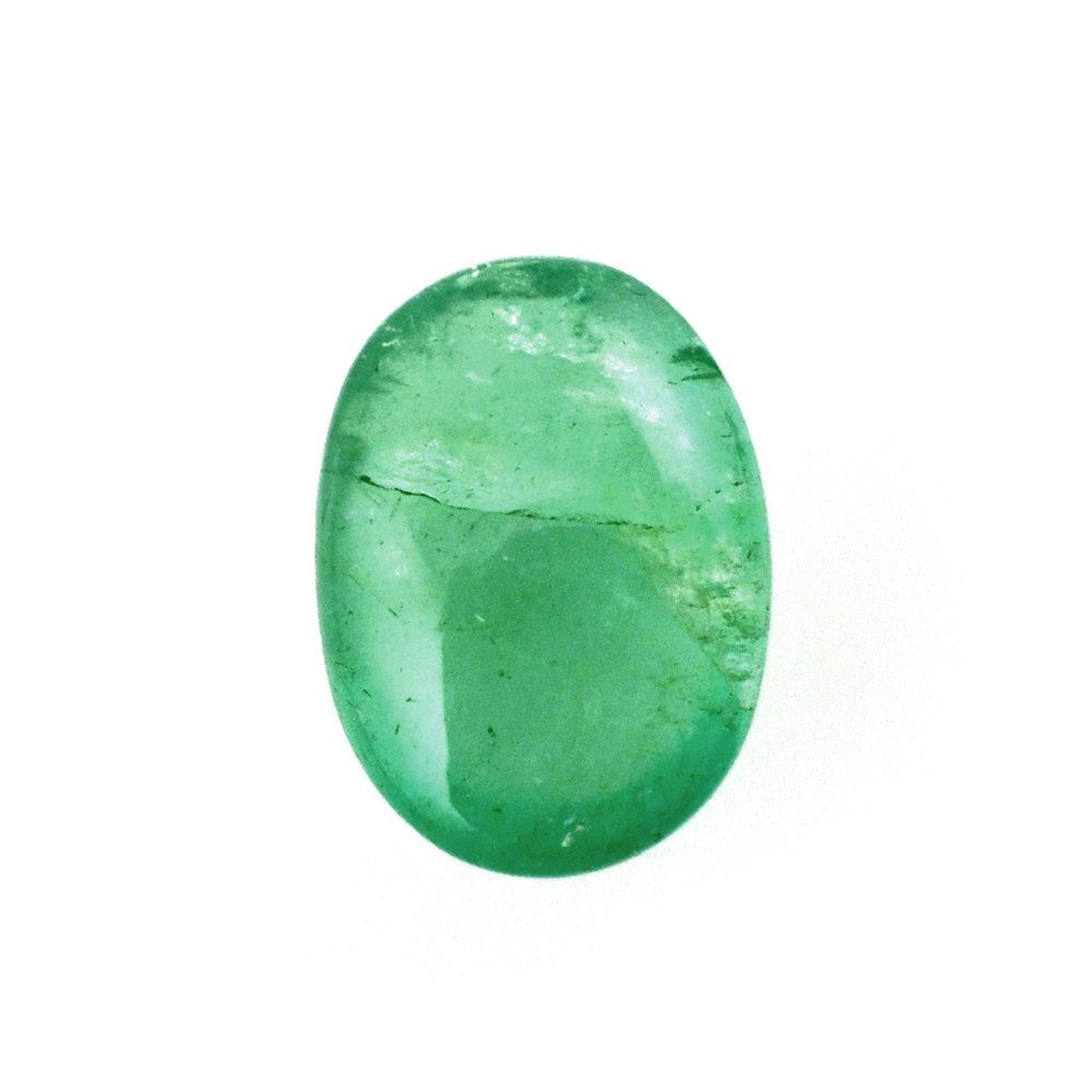 BRAZILIAN EMERALD OVAL CAB 6X4.50MM 0.63 Cts.