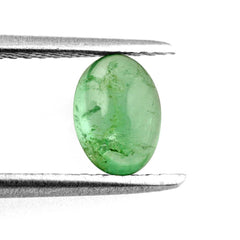 BRAZILIAN EMERALD OVAL CAB 7X5MM 0.83 Cts.