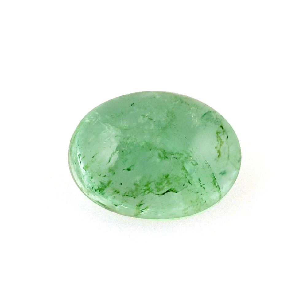 BRAZILIAN EMERALD OVAL CAB 7X5MM 0.95 Cts.