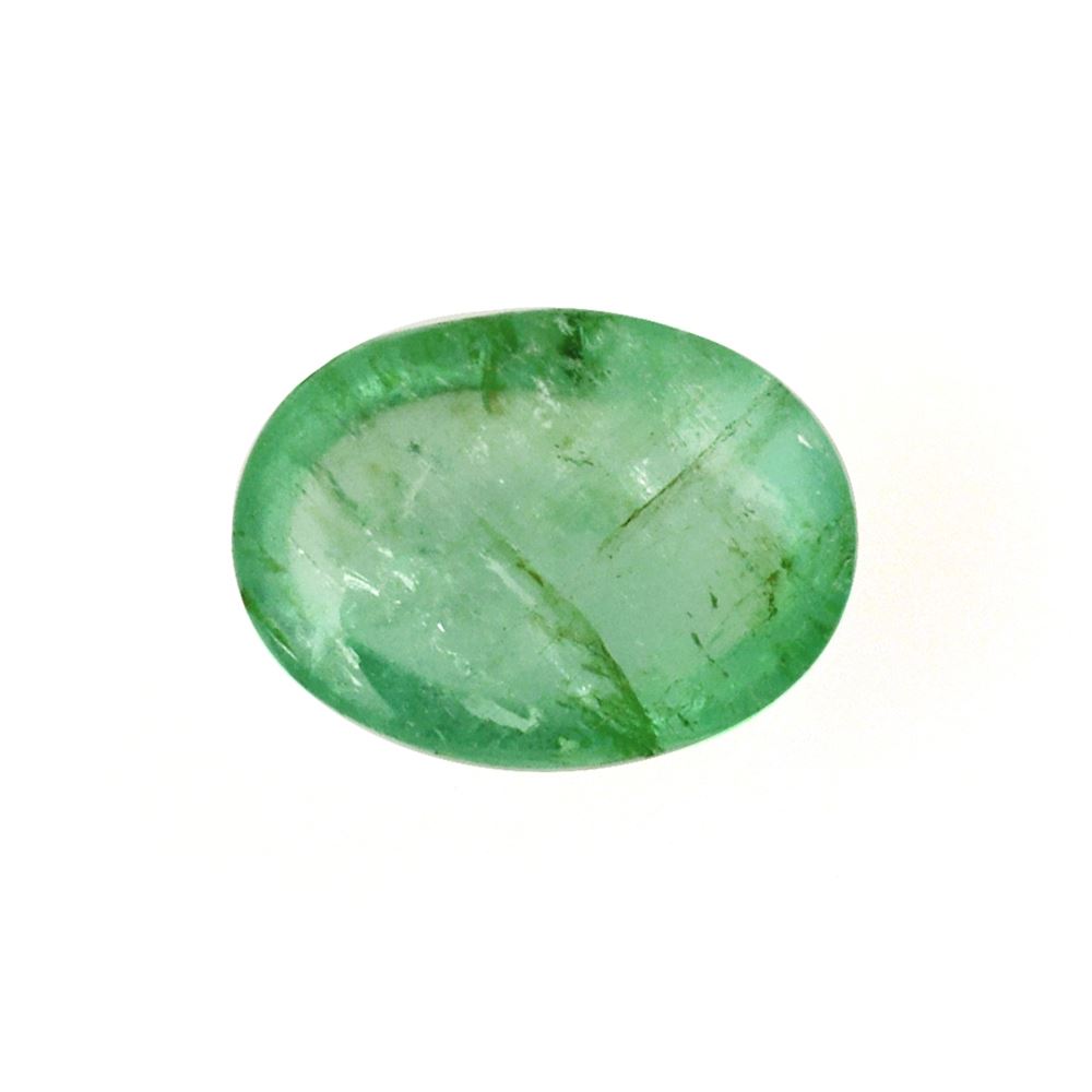 BRAZILIAN EMERALD OVAL CAB 7X5MM 0.95 Cts.