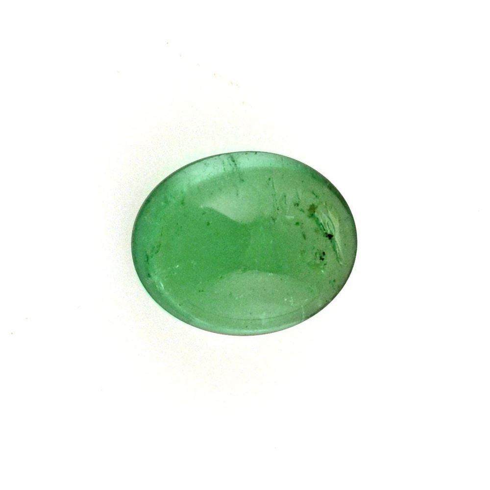 BRAZILIAN EMERALD OVAL CAB 6X5MM 0.80 Cts.