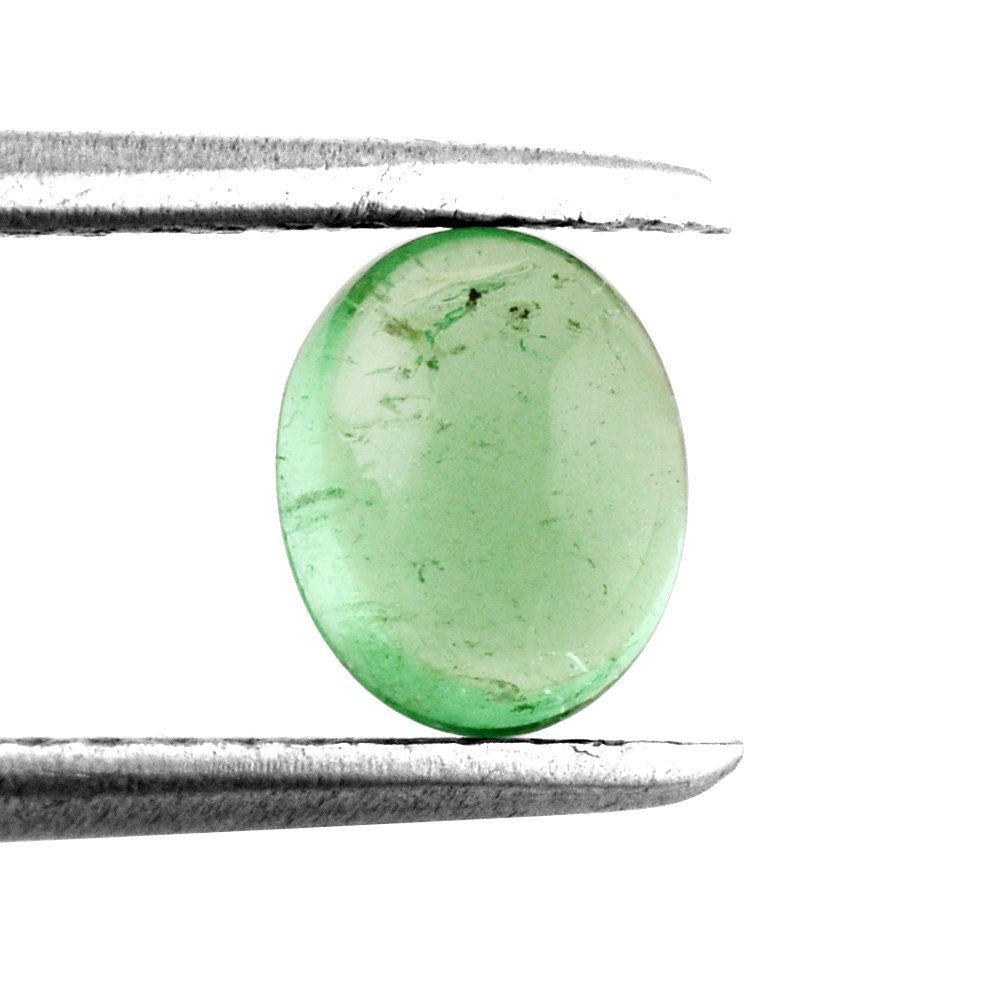 BRAZILIAN EMERALD OVAL CAB 6X5MM 0.80 Cts.