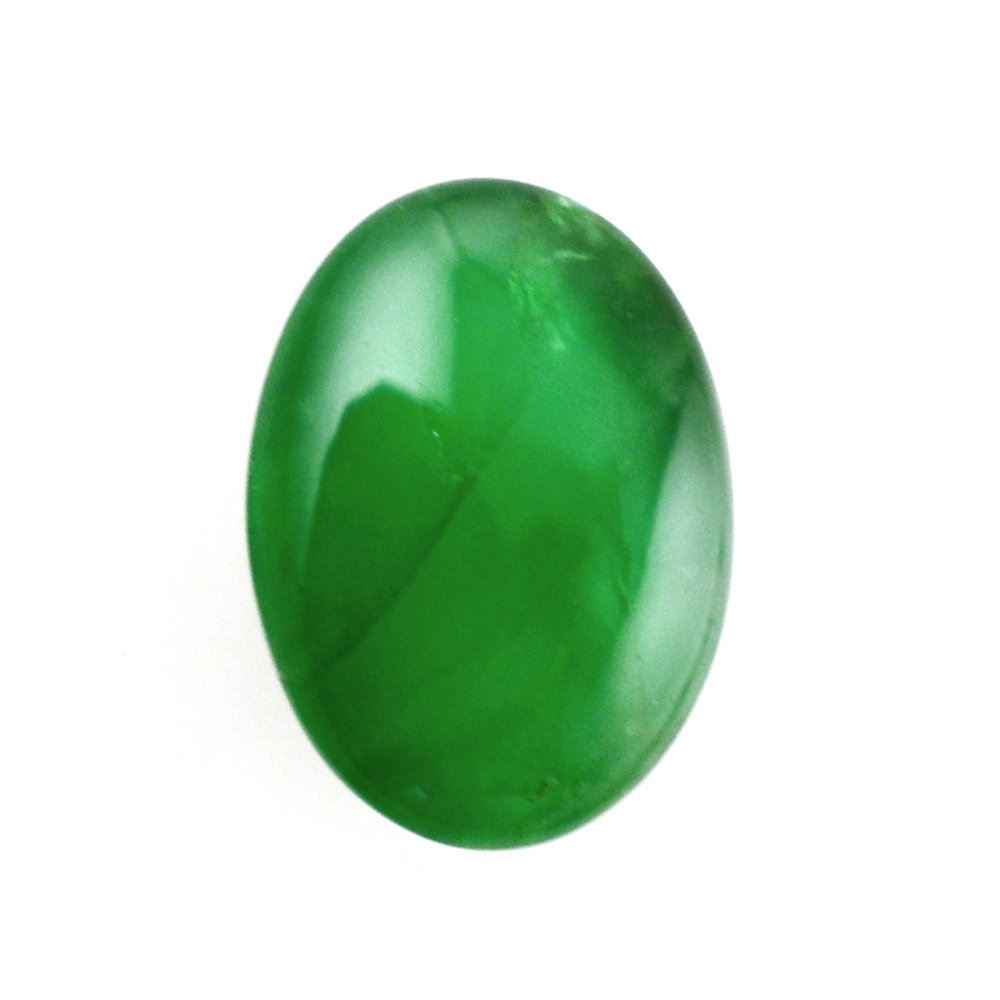 BRAZILIAN EMERALD OVAL CAB 7X5MM 0.80 Cts.