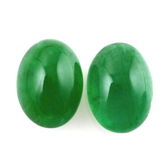 BRAZILIAN EMERALD OVAL CAB 7X5MM 0.80 Cts.