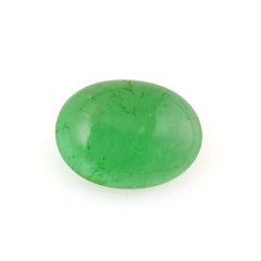 BRAZILIAN EMERALD OVAL CAB 8X6MM 1.33 Cts.