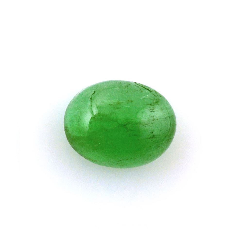 BRAZILIAN EMERALD OVAL CAB 6X5MM 0.70 Cts.