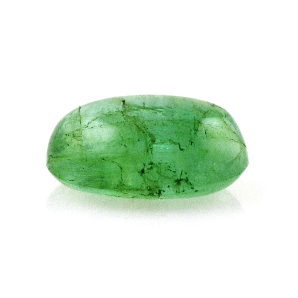 BRAZILIAN EMERALD OVAL CAB 10X7.50MM 2.65 Cts.