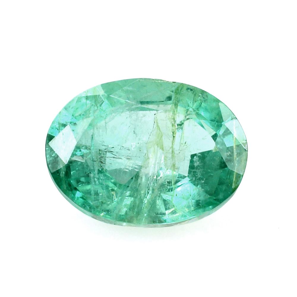 COLOMBIAN EMERALD CUT OVAL 8X6MM 1.40 Cts.